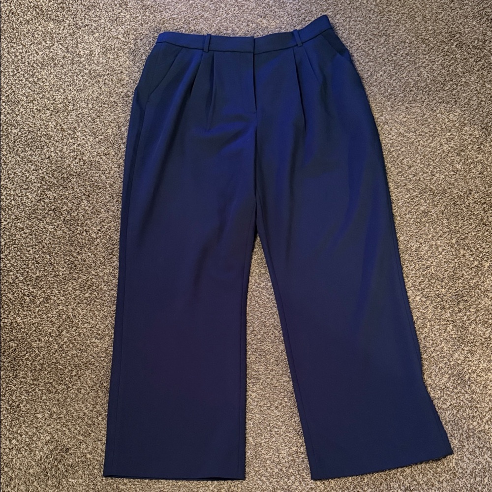Abercrombie & Fitch Dark Blue Tailored Pants